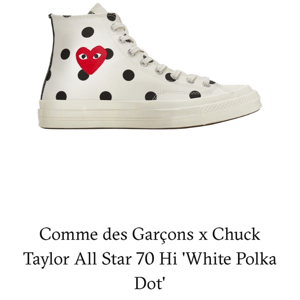 Comme des Garçons x Chuck Taylor “White Polka Dot”